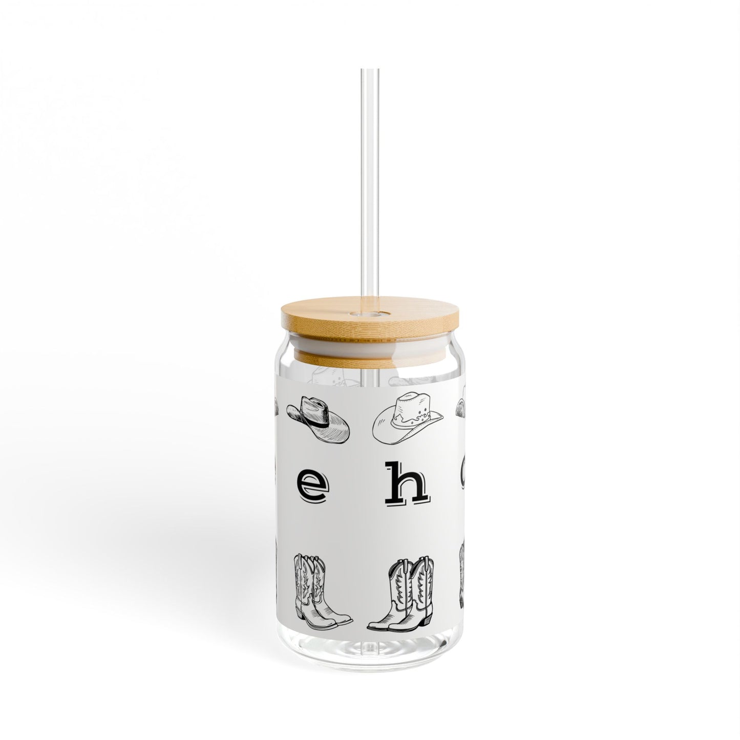 Yeehaw Sipper Glass, 16oz
