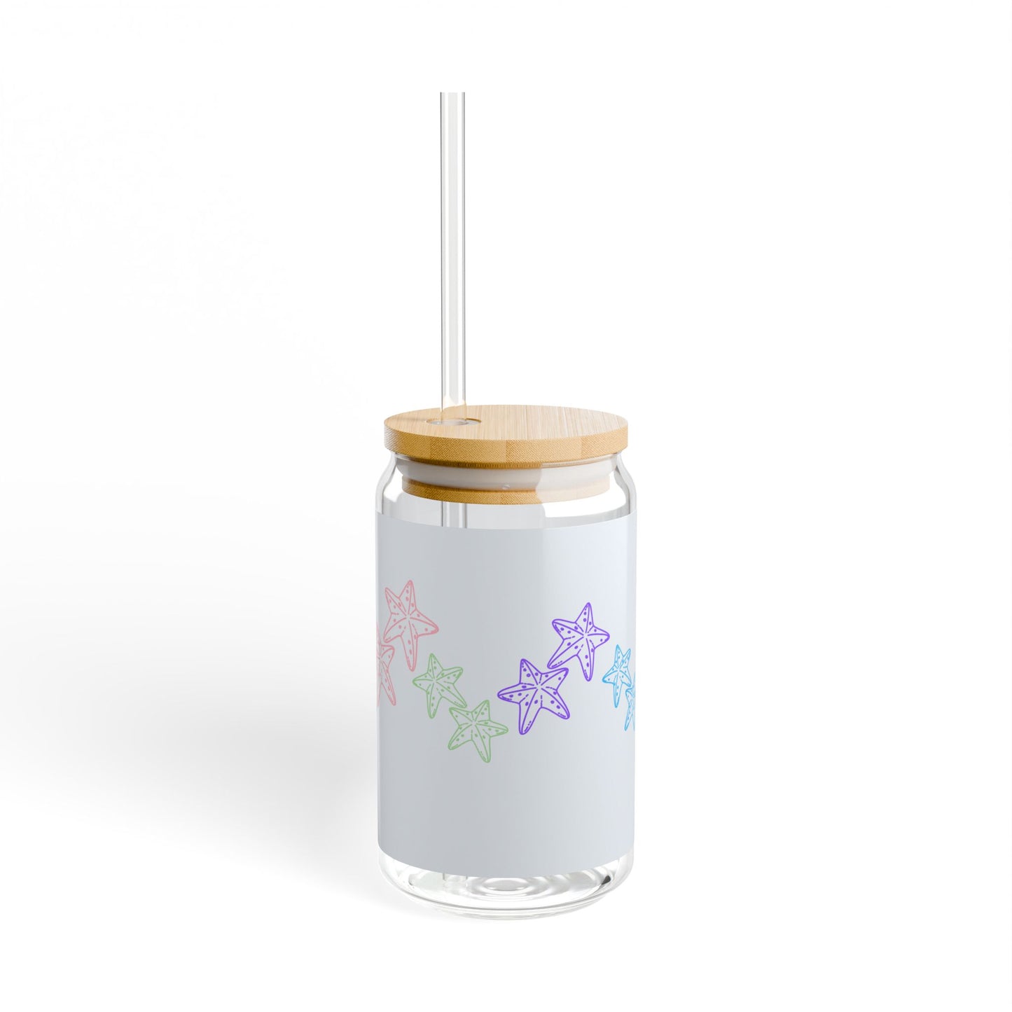 Star Fish Sipper Glass, 16oz