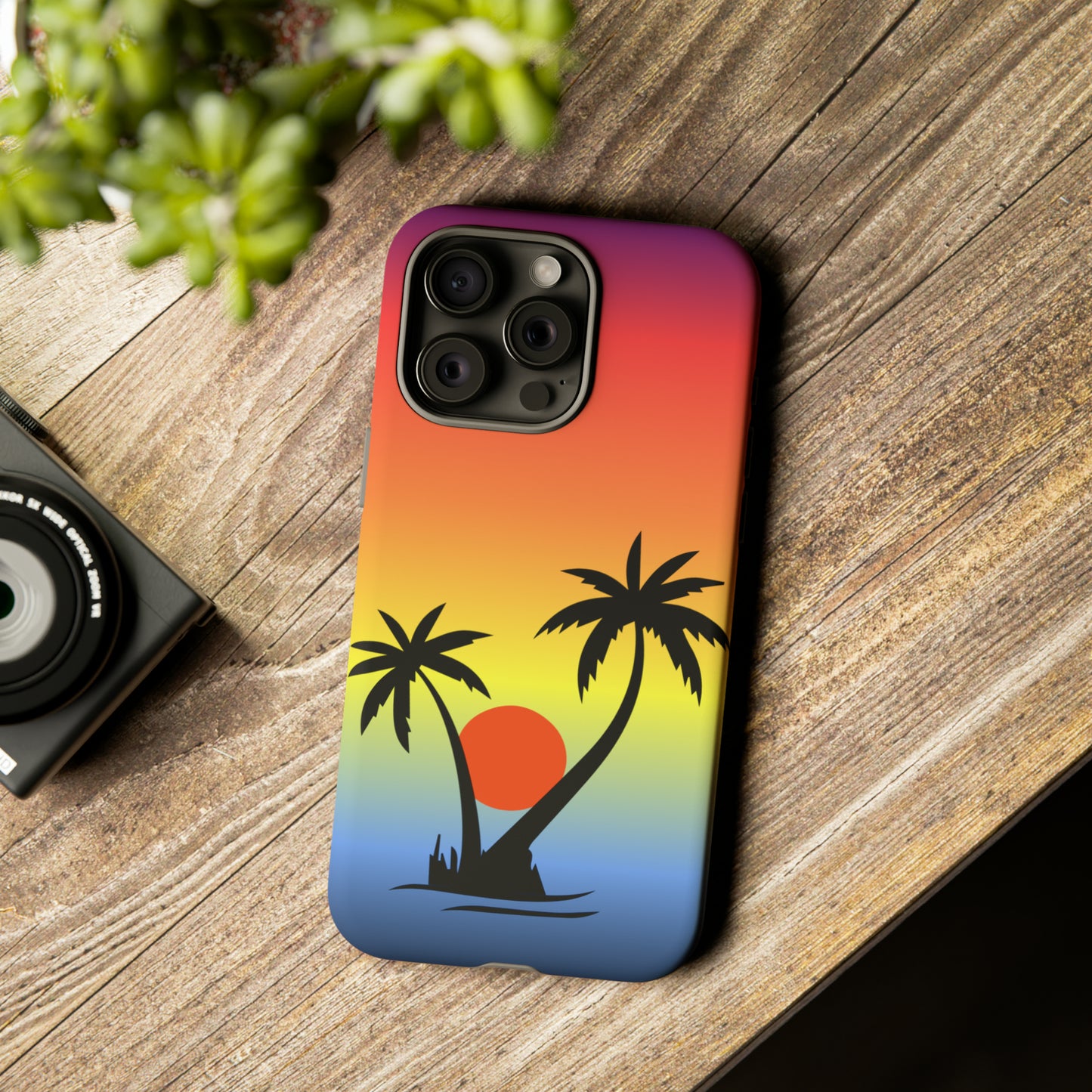 Palm Trees at Sunset- Tough Case