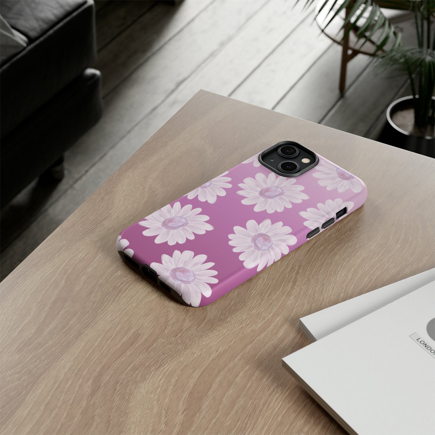 Pink Floral- Tough Case