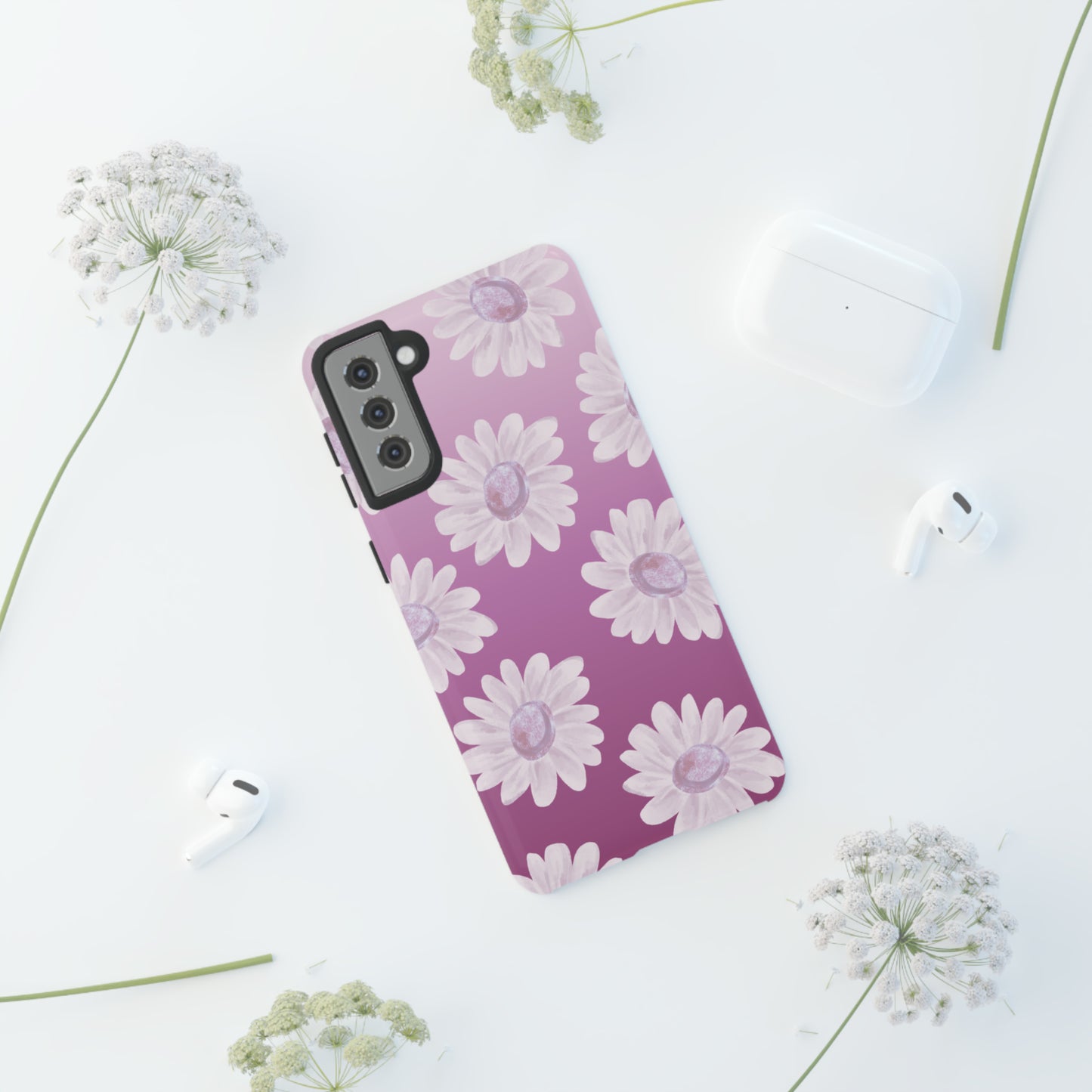Pink Floral- Tough Case