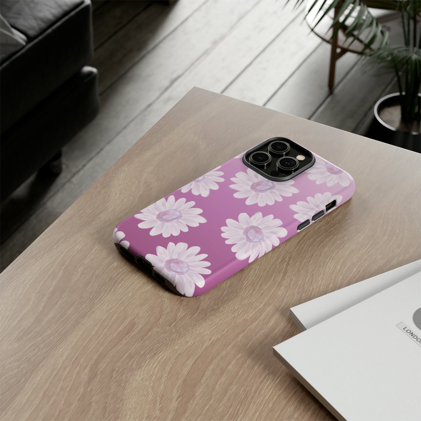Pink Floral- Tough Case