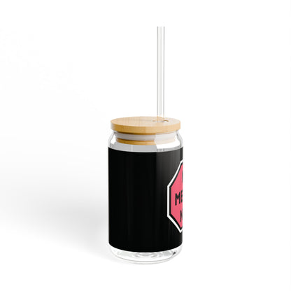 No Means No Sipper Glass, 16oz