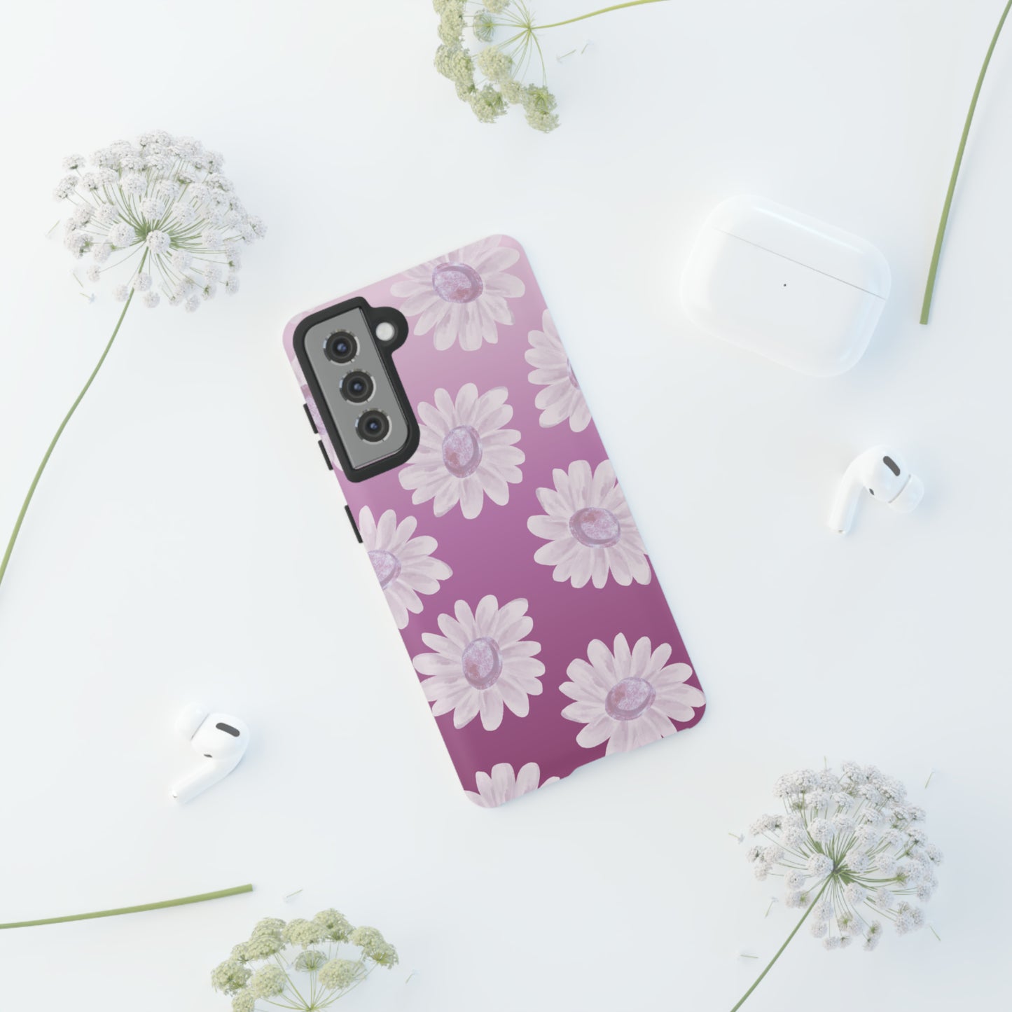 Pink Floral- Tough Case