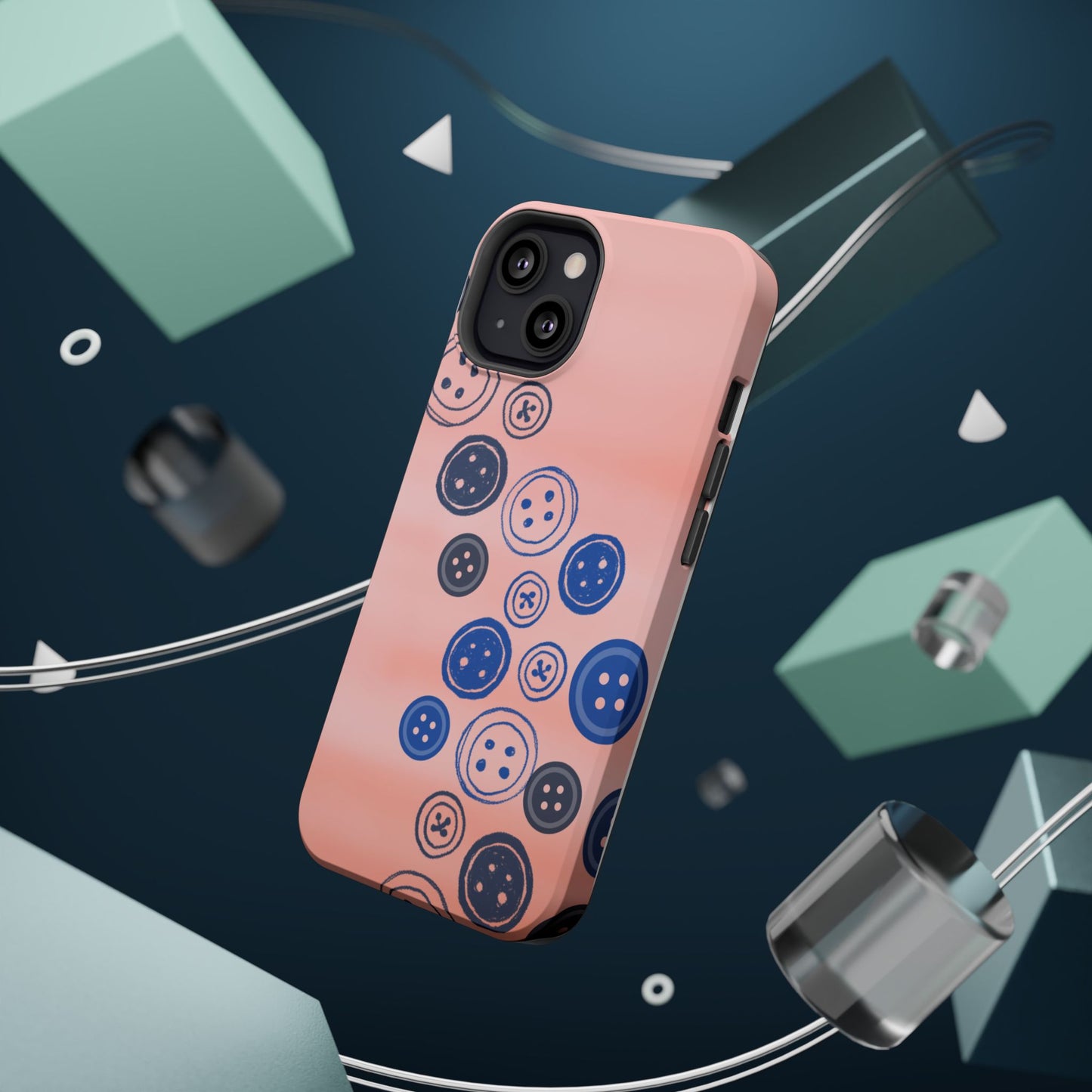 Buttons Magnetic Tough Cases