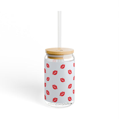 Lips Sipper Glass, 16oz