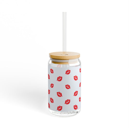 Lips Sipper Glass, 16oz