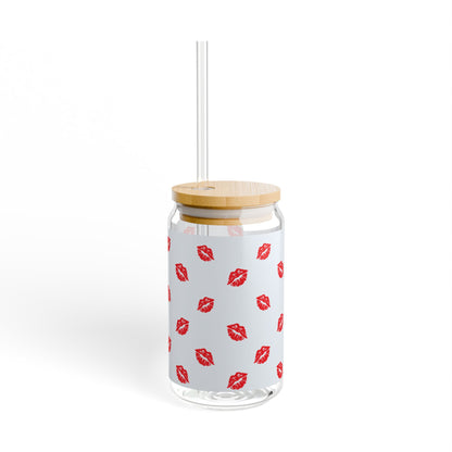 Lips Sipper Glass, 16oz
