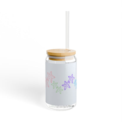 Star Fish Sipper Glass, 16oz