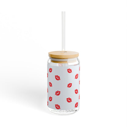 Lips Sipper Glass, 16oz