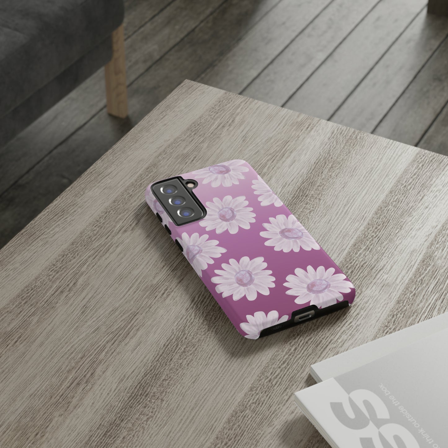 Pink Floral- Tough Case