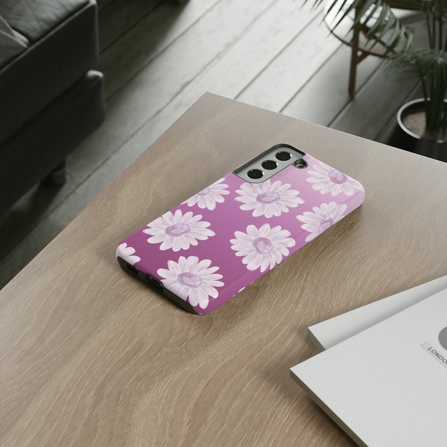 Pink Floral- Tough Case