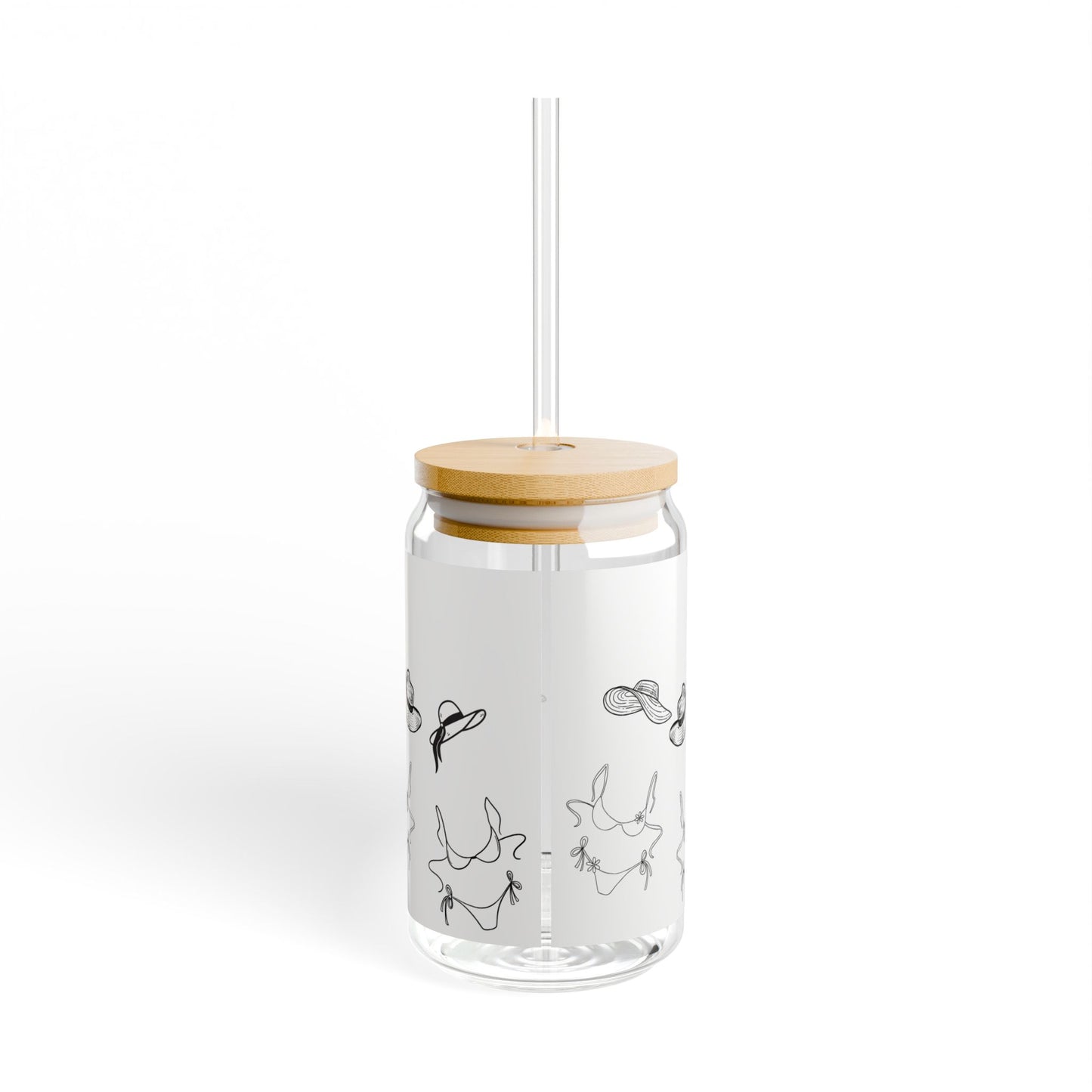 Bikini Summer Sipper Glass, 16oz