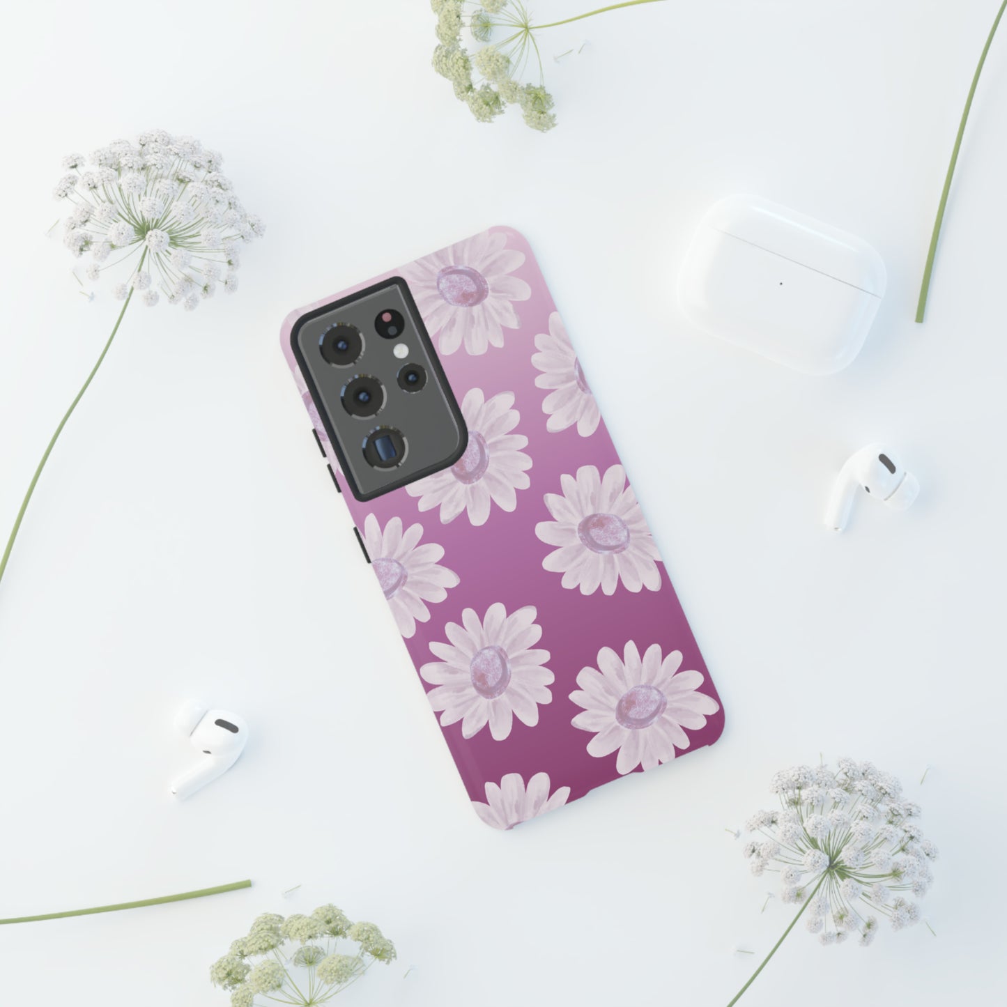 Pink Floral- Tough Case