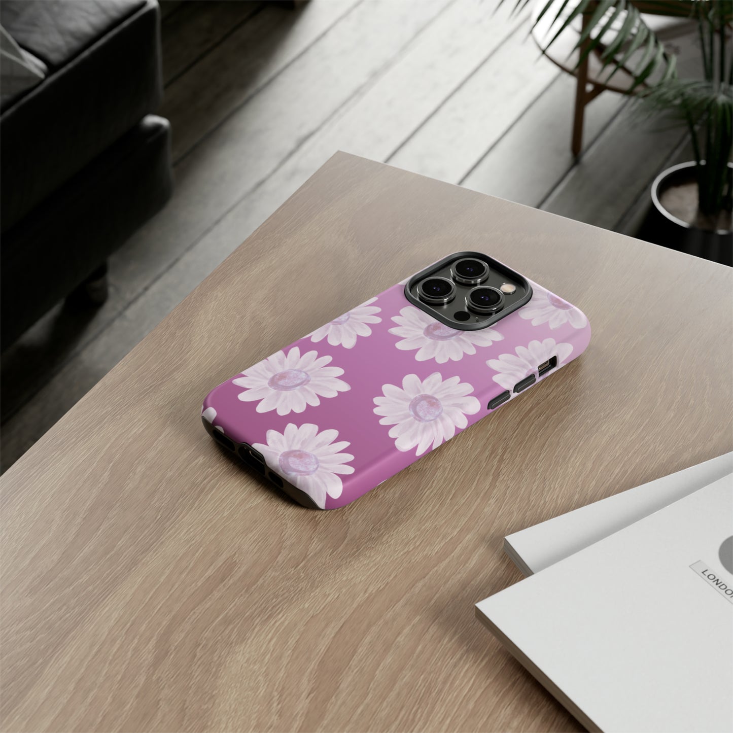Pink Floral- Tough Case
